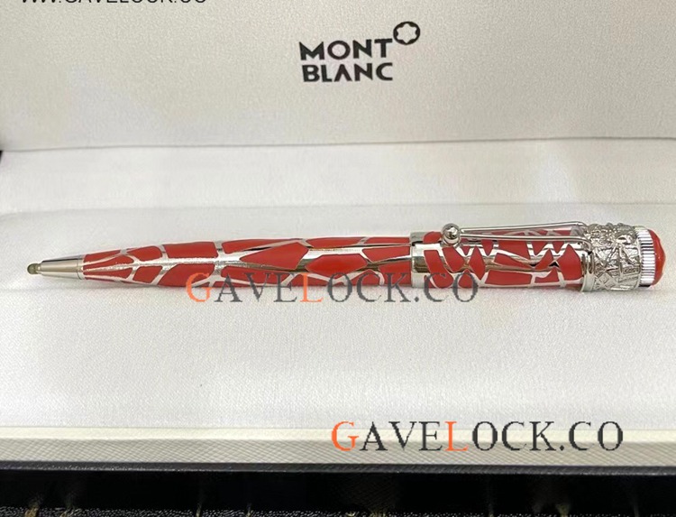 Luxury Replica Mont blanc Spider Ballpoint Red Pen